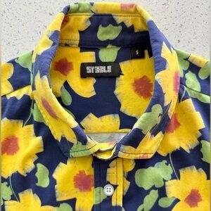 St33le Sunflower Shirt, Men’s Small, Stretch Cotton, Excellent Condition